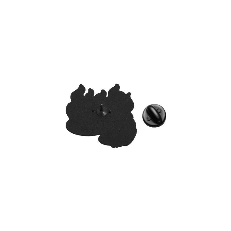 Ich liebe schlechte Dinge beobachtet schlechte Menschen, Emaille-Anstecknadel, Flamme, edgy, Brosche, Revers, Rucksack, Abzeichen, Modeschmuck, Accessoires – Detail 5