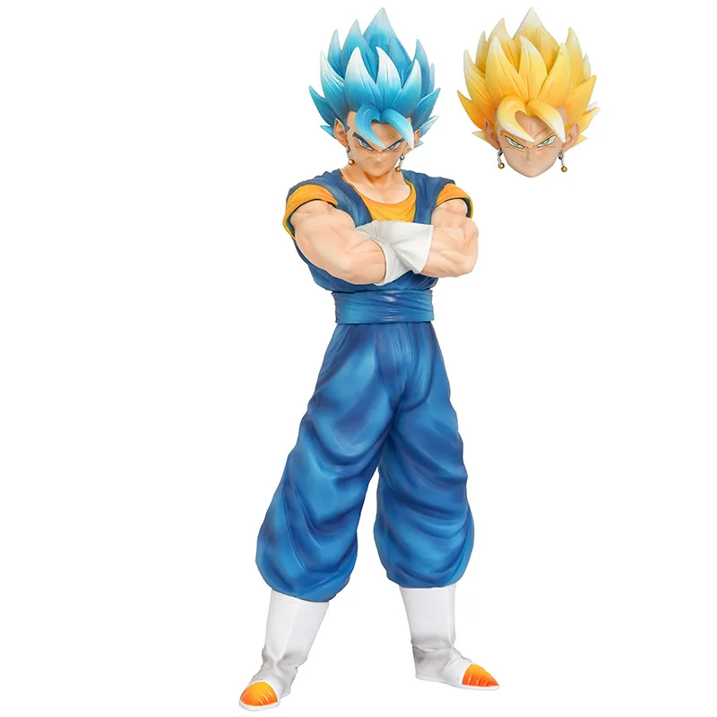 30CM 드래곤 볼 베지터 Gogeta 가슴을 포옹 애니메이션 수제 액션 피규어 데스크탑 케이스 장식 장식품 선물