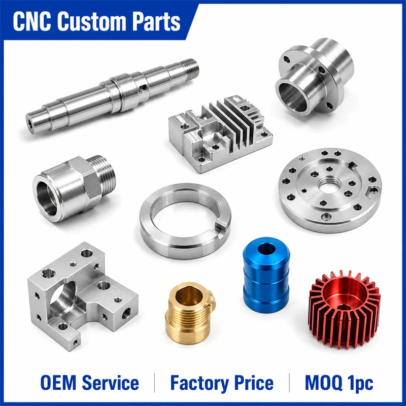 Customized CNC Stainless Steel 304 316 Durable Aluminum 6061 Wear-Resistant Solid Parts Micro Machining Bicycle Motorcycle Parts
