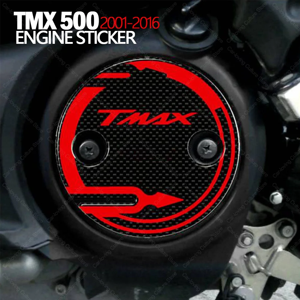 Motorcycle Accessories Waterproof Protective Sticker Engine Sticker 3D Epoxy Protective Sticker For TMAX 500 530 T-MAX 2001-2016