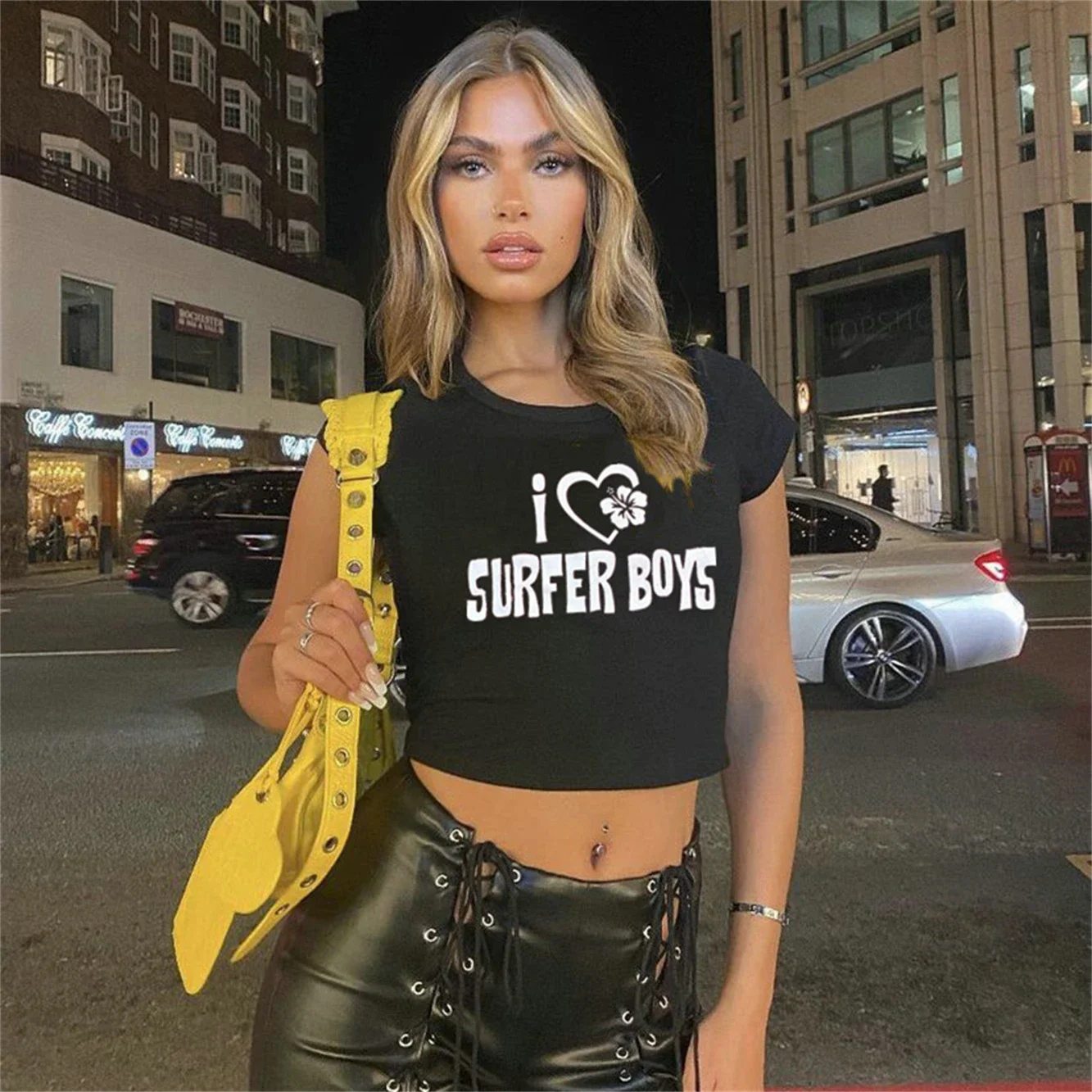 Spit in My Mouth Crop Top Baby Tee Mädchen Sommerdruck Slim Tops Y2k EMO Mädchen Casual T-Shirts Tops Sommer 90er T-Shirts Vintage Tops – Detail 10