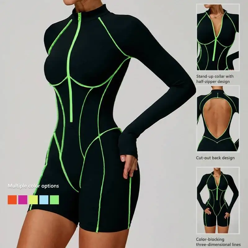 

Women S High Intensity Fiess Sports Jumpsuit Casual Backless Yoga One Pieces Suit Quick Drying Gym Workour Overalls