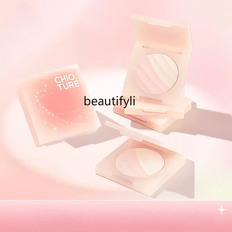 

L11 zq CHIOTURE Matte Highlight Repair Палитра для макияжа Женская трехмерная осветляющая лицо Трехмерная двухцветная