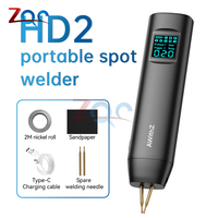 HD2 Portable Spot Welder DIY Handheld Spot Welding Machine Type C 90 Gears Adjustable Spot Welding for 18650 Lithium Battery