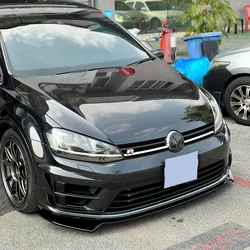 MAXTON Stylespoiler Cap for Volkswagen Golf Mk7 R R-line 2012-2017 Car Front Bumper Lip Spoiler Splitter Lip Chin Bodykit Tuning