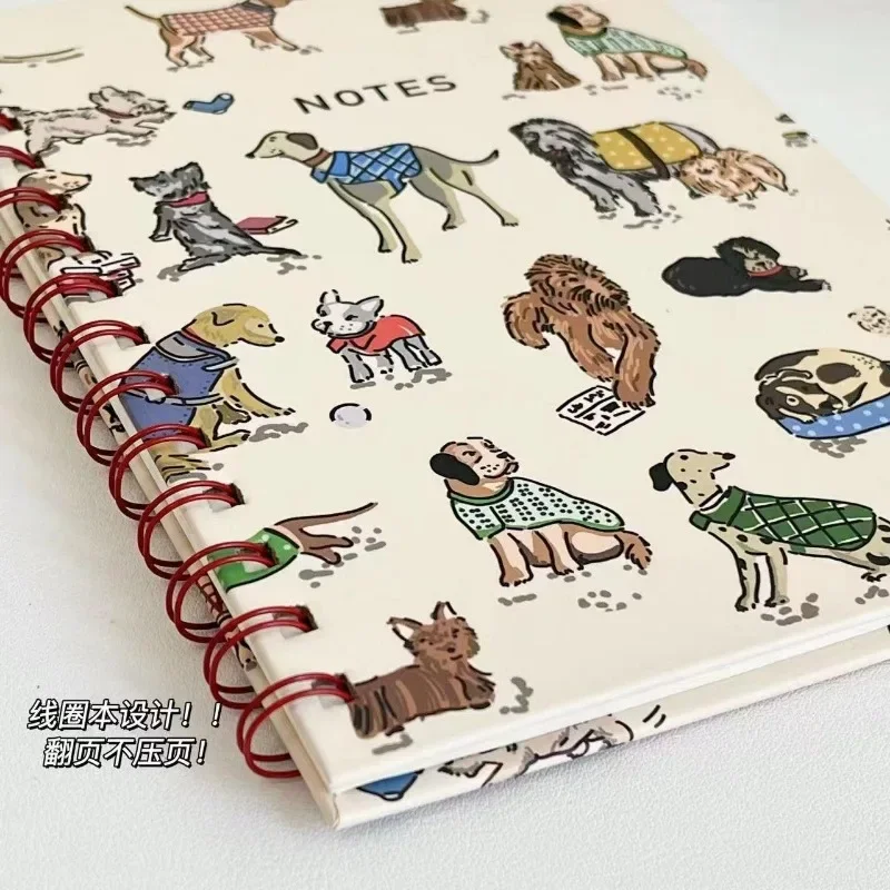 Office Notebook Cartoon Notebook Premium A5 Planner Notebooks with Thick Pages Cute Cartoon Puppy Design for Smooth Writing