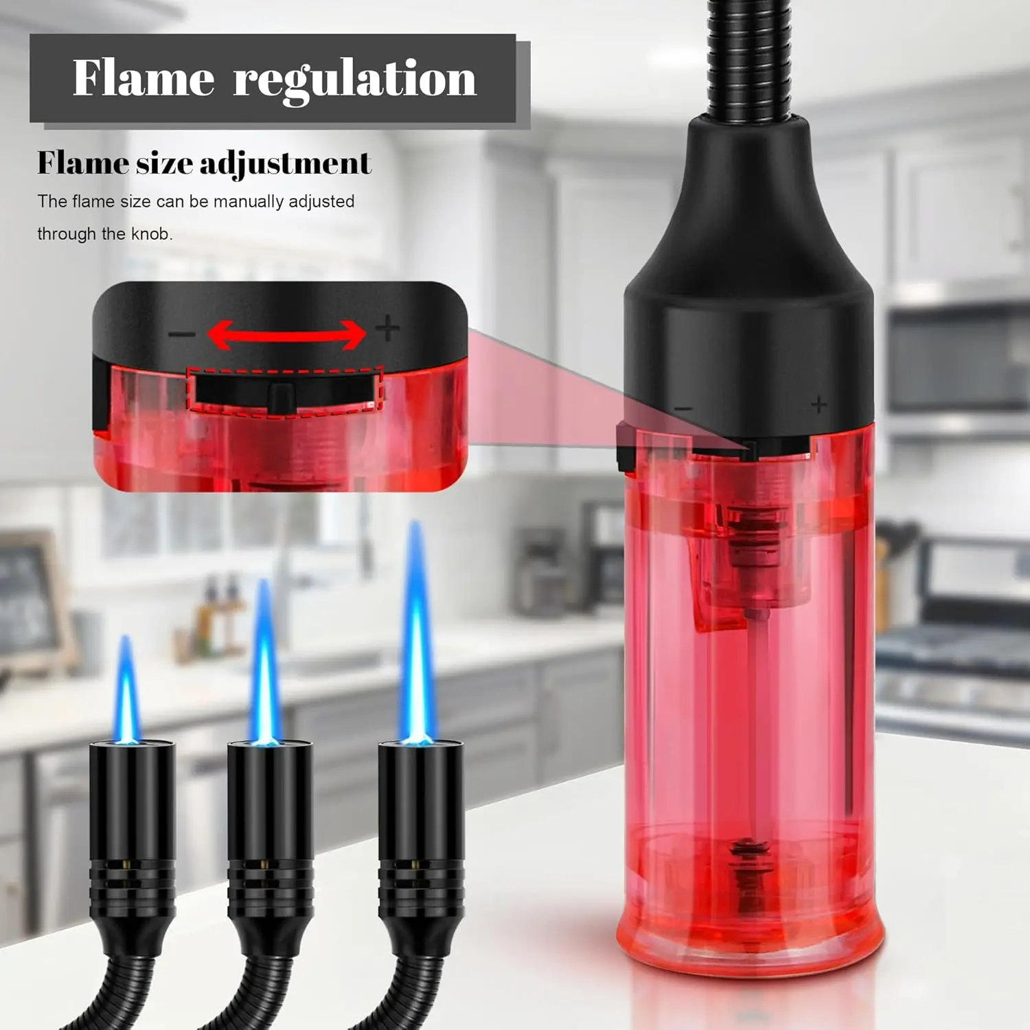 360° Bend Metal Windproof Spray Gun Butane Gas Blue Flame Turbine Jet Torch Lighter Candle BBQ Kitchen Cooking Camping Tools