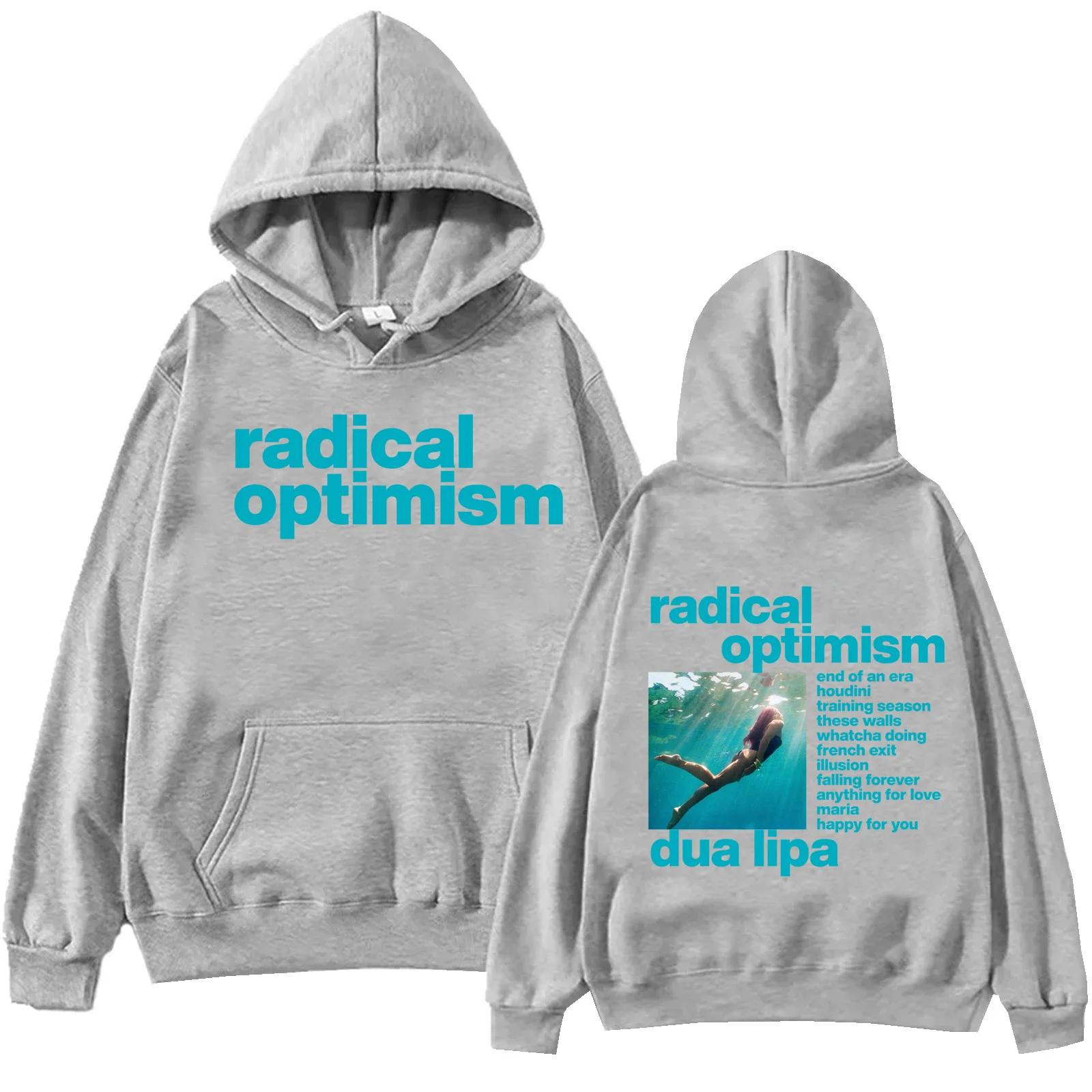 Dua-Lipa Radical Optimism 2024 Hoodie Harajuku Hip Hop Pullover Tops Man Woman Sweatshirt