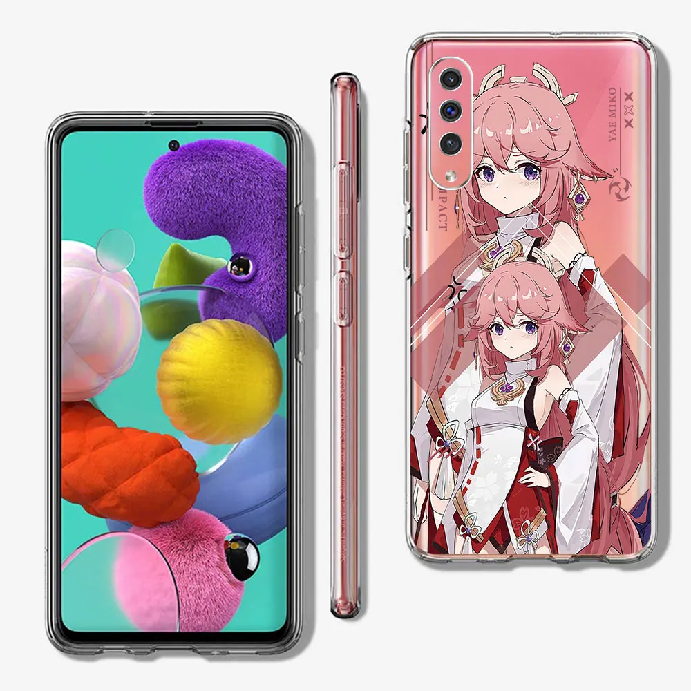 

Ударный чехол Genshin для Samsung Galaxy A06 A07 A50 A50s A05s A20 A30 A05 A20s A30s A02s A03 A04s Прозрачный чехол из ТПУ для телефона