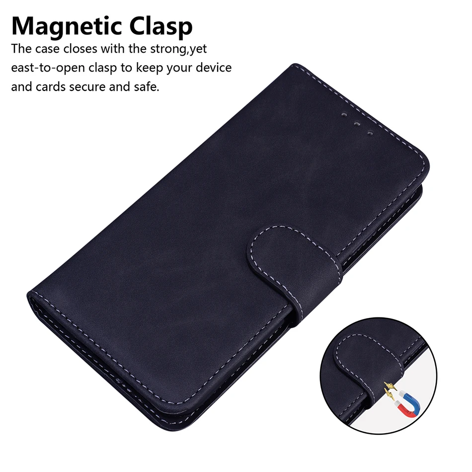 Leather Wallet Flip Case For Tecno Spark 9 Pro 9T 8 8P 8C 7 7P 6 Go Spark Go 2022 Camon 19 Pro 18P POP 5P 6 Card Slot Book Cover