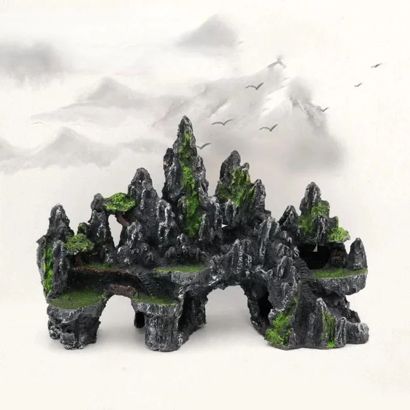 

A Rockery aquarium decoration fish tank beautification resin decorative stone
