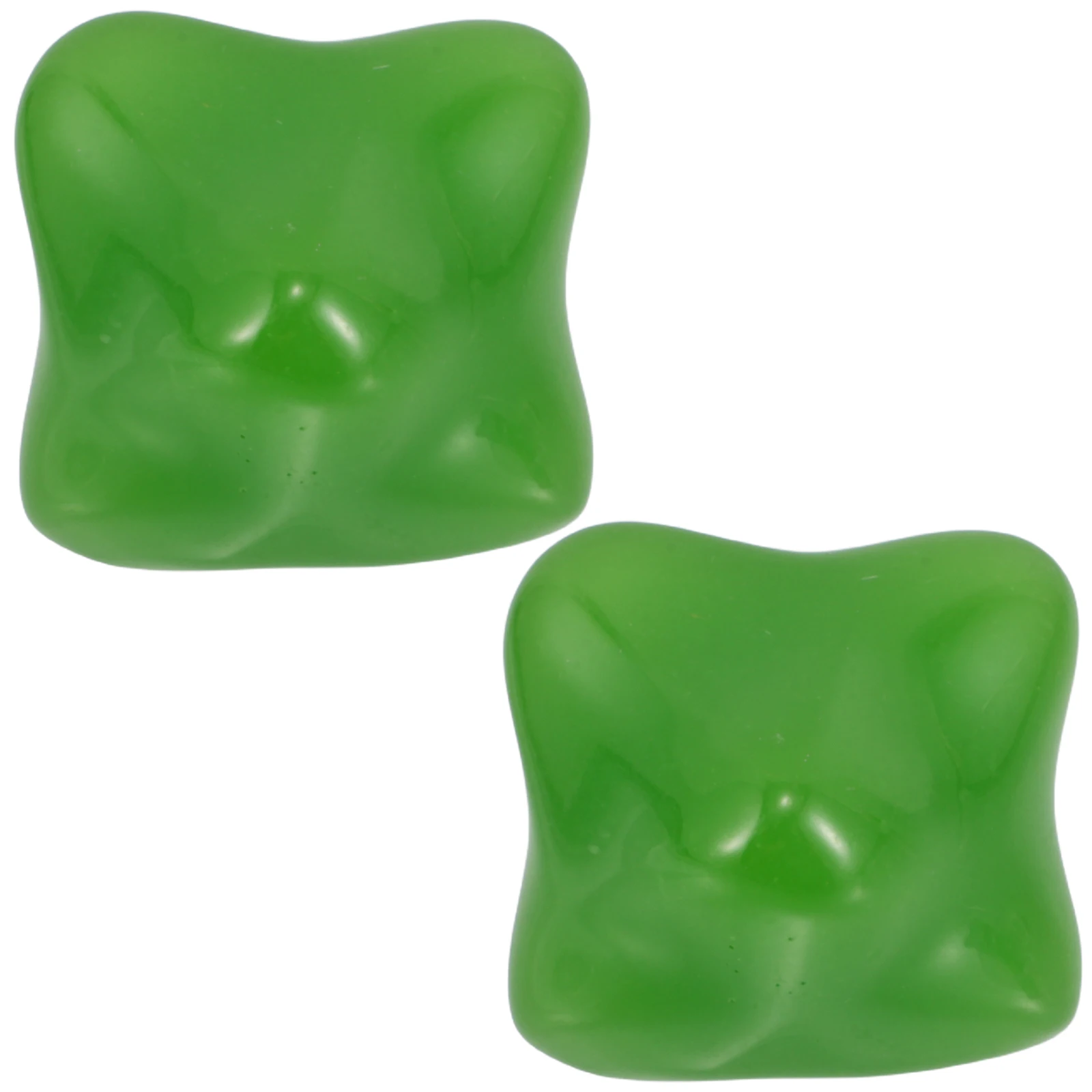 

2 Pcs Hexagonal Massage Ball Resin Handheld Palm Massager for Muscles Fitness Finger Exerciser Back Roller Yoga Fascia
