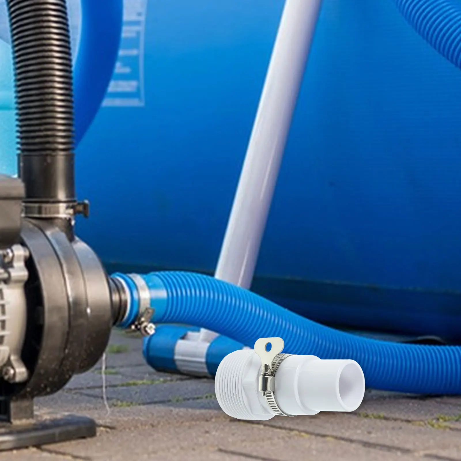 

8 Pieces Pool Hose Adapter Combo for 1.25 Connection Durable Low Maintenance Cost Compatible Filter Pump Accessories