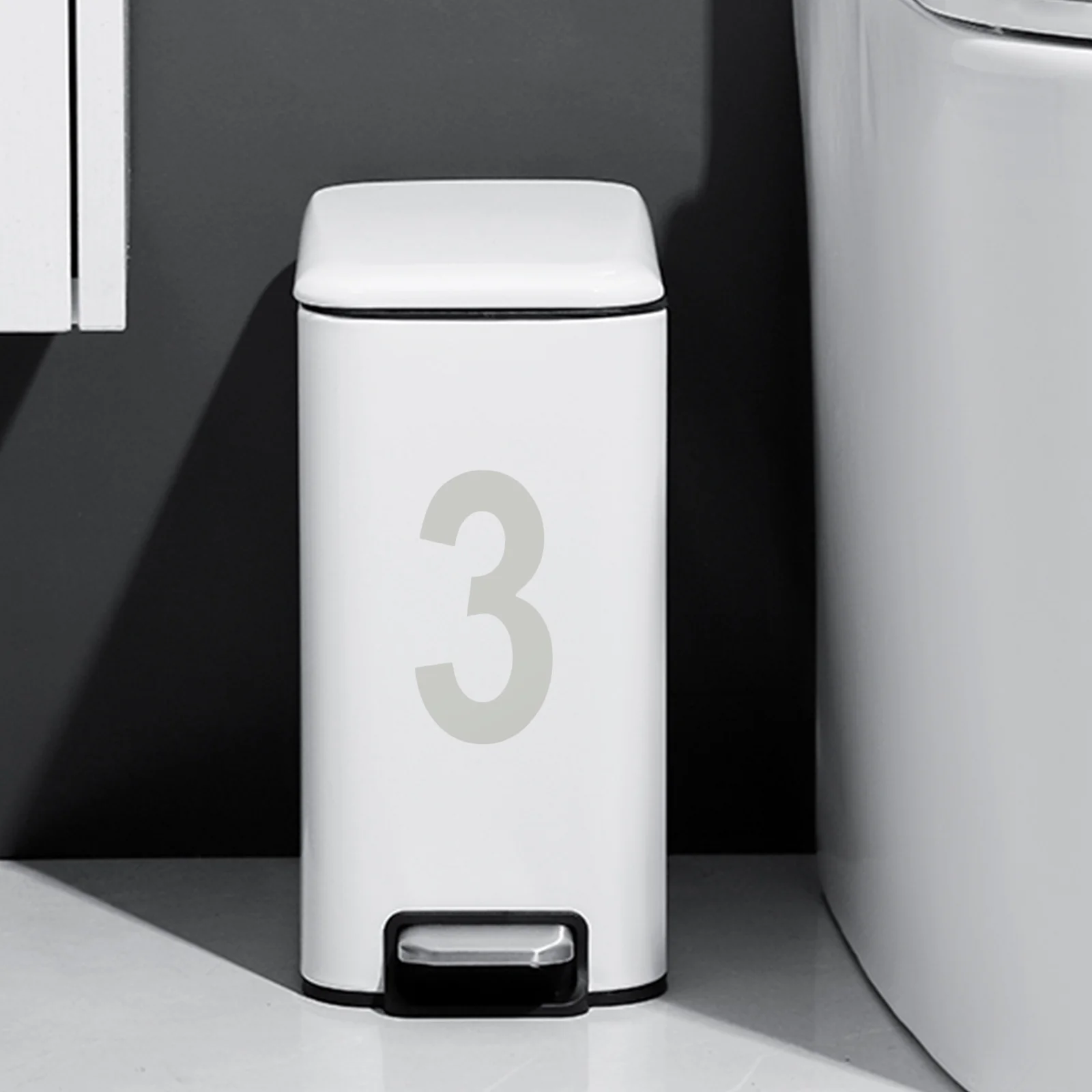 

5 Sheets Self Adhesive Number Stickers 0-9 for Trash Can Window Porch Pillars Mailbox Outdoor Numbers Vinyl Digit Decals