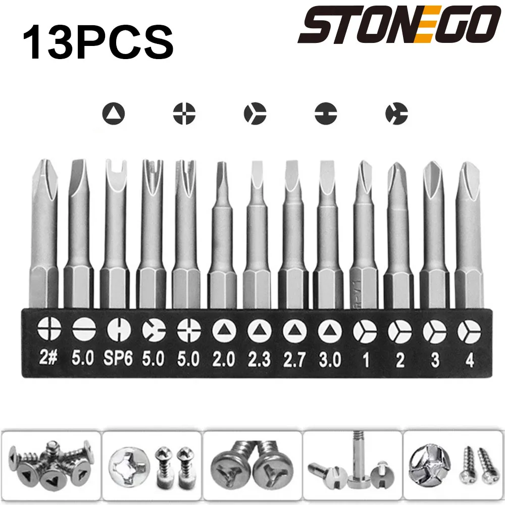 STONEGO 13/7/5Pcs  Special shape drill bit set, hexagonal socket for power tools, appliance repair drill screwdriver accessories