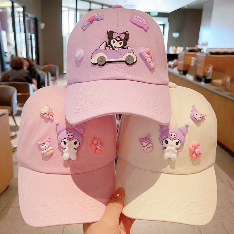 

Детская шапка Sanrio, милая мультяшная Кепка «утиный нос», бейсболка для девочек с защитой от солнца