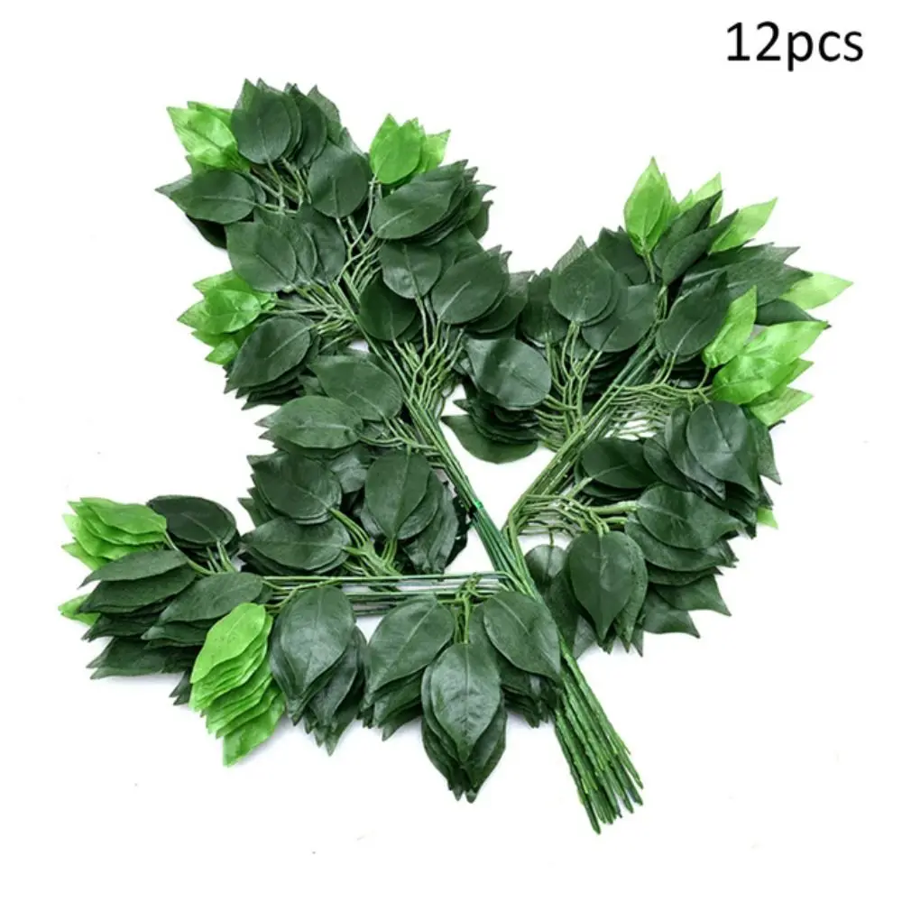 

Elegant Not Easy Deform Home Decor Wedding Green Plant Simulation Banyan Artificial Leaf Fake Flower Engineering Modeling