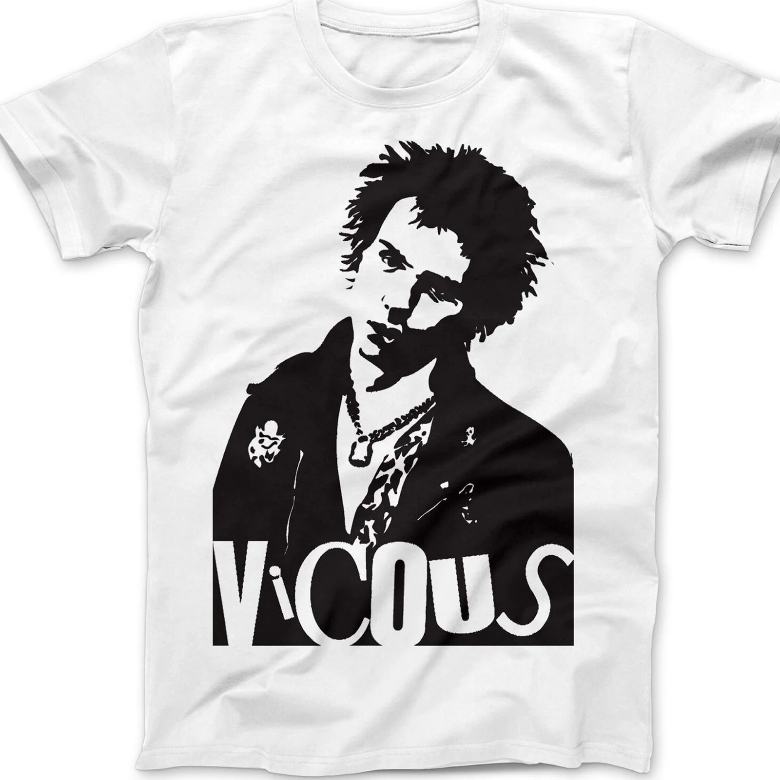 Sid Vicious Se Pistols band T-shirt White Cotton All Sizes S to 345xL 1f1051