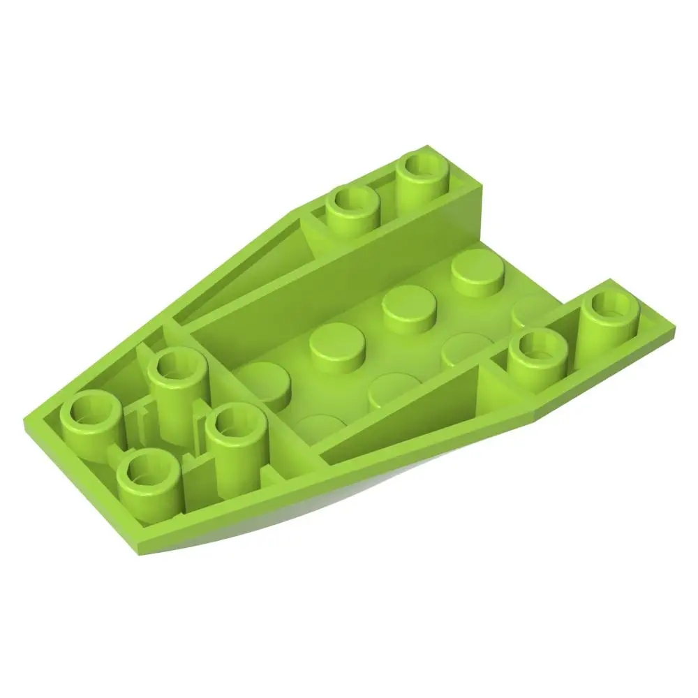 Gobricks 1 szt. Klin Zakrzywiony Odwrócony 6 x 4 Klocki Kompatybilne z Modelami Klocków 43713 Części Zabawki Urodzinowe dla Dzieci Prezenty