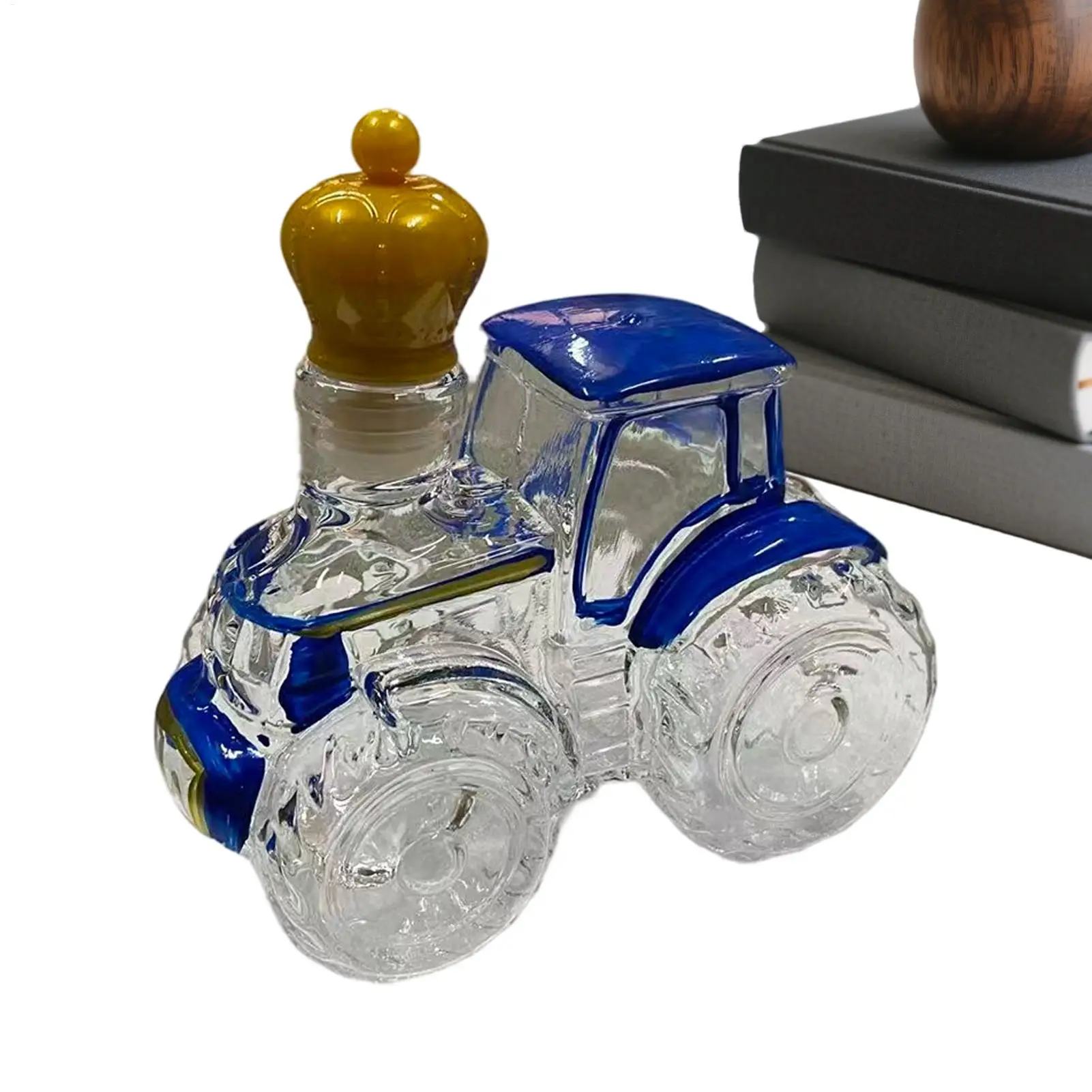 Glas-Dekanter in Traktorform, lustige leere Flasche für Whisky, Wein, Bourbon, Geschenk für Männer, Papa, Geburtstag, Weihnachten, Bar, Heimdekoration
