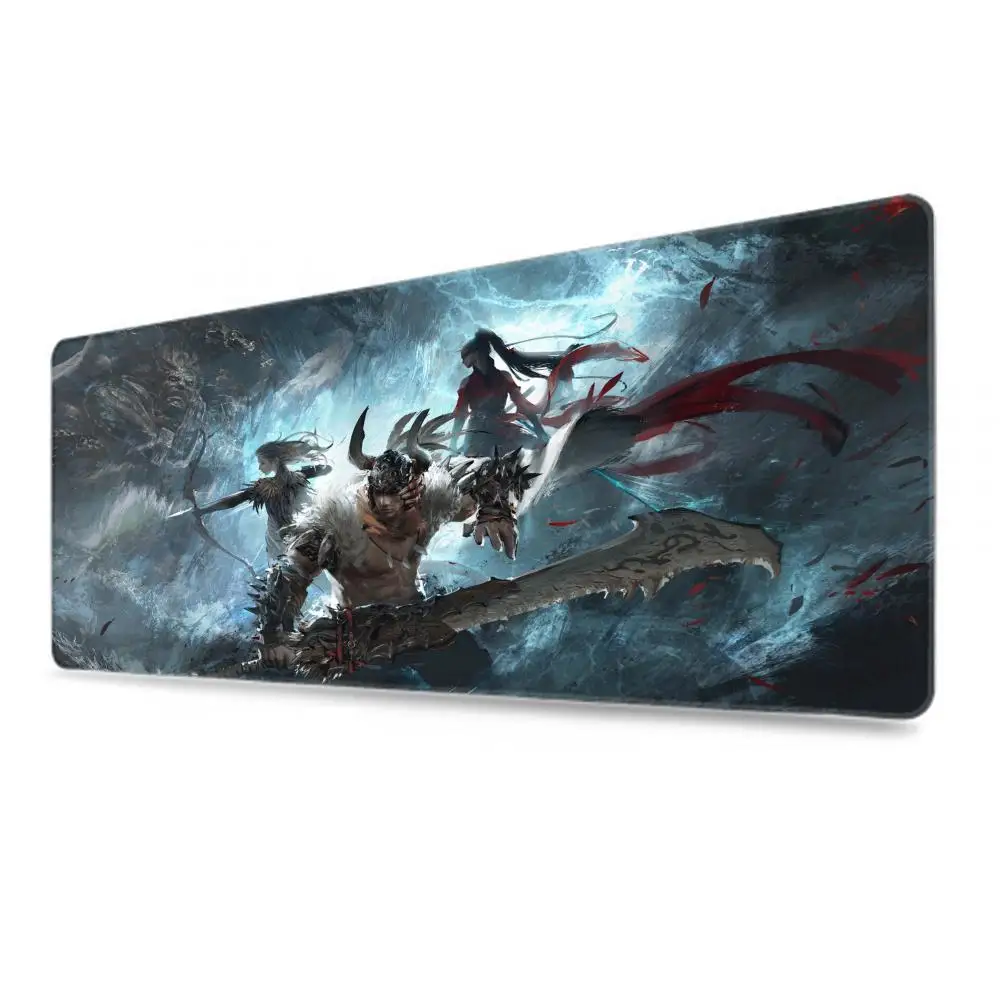 Mouse Pad Mouse Pad Gamer Large Size Office Naraka Games Desk Protector Bladepoint Martial Mat PU Leather Waterproof Mouse Pad