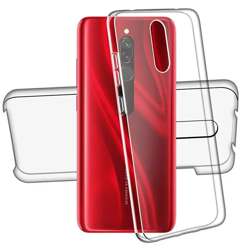 360 Double Protective Case For Xiaomi Redmi 9AT 9C 8A 7A 6A K40 6 Pro Redmi Note 10 Pro 9T 9S 8T 9Pro Full Body Shockproof Cover