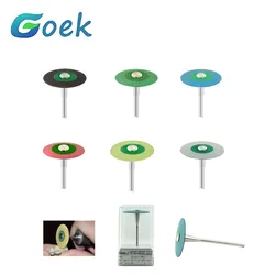 Dental Diamond Polishers for Zirconia Lithium Disilicate Ceramics Rubber Diamond Polishing Burs 6 Colors Dentistry Tool Product