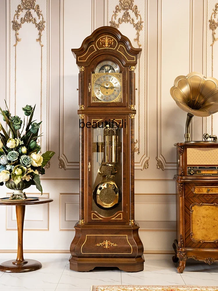 German Hermle Vertical Mechanical Floor Clock Living Room European Clock Chinese Classical Pendulum Clock