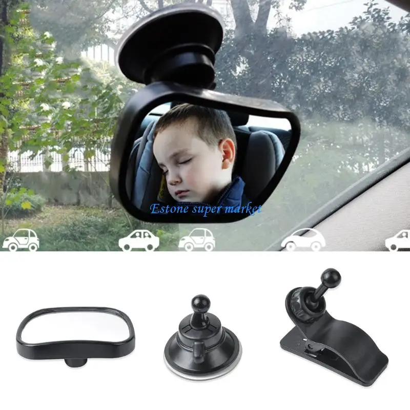 090B Verstellbarer Weitwinkel-Spiegel für Kleinkinderautos zur Überwachung des Rücksitzes, sichere