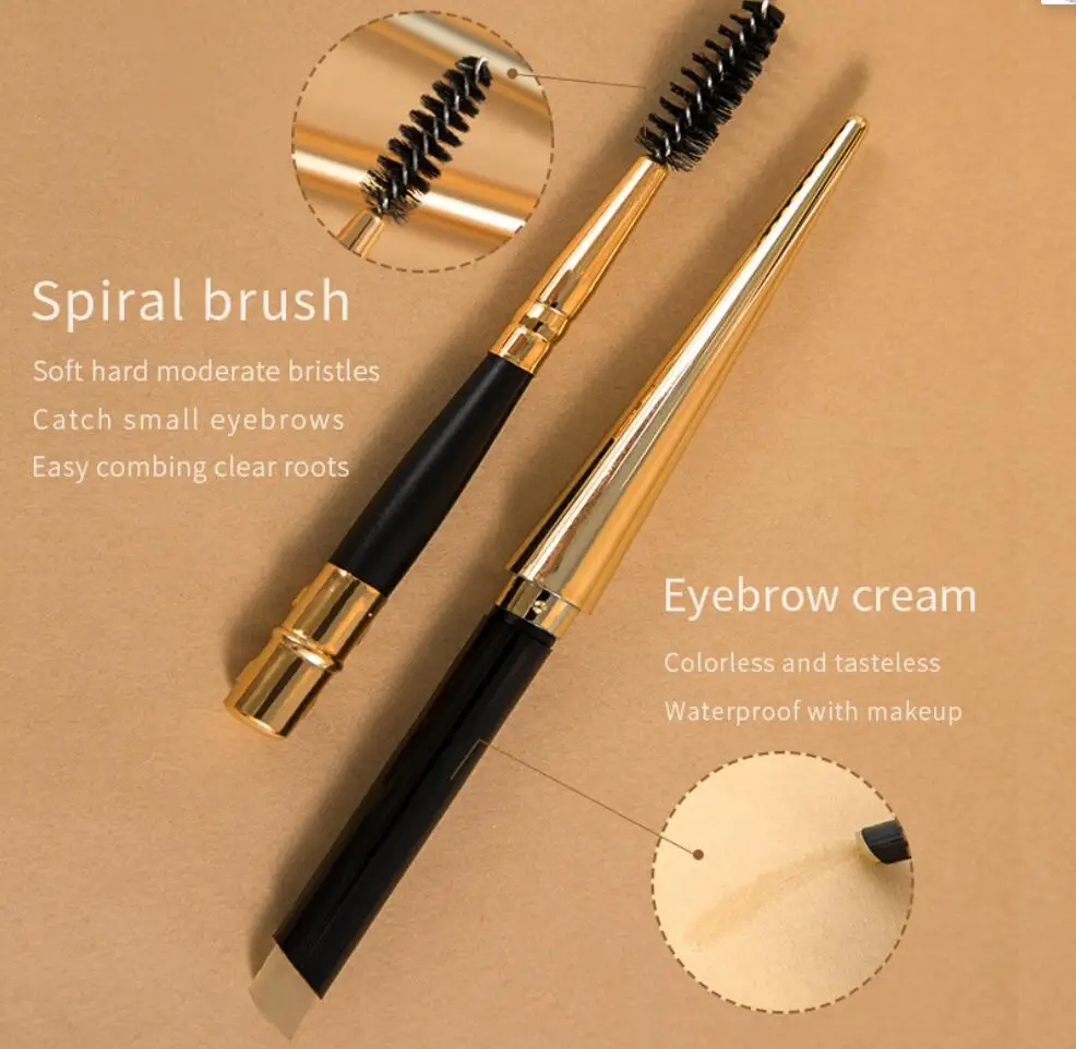 Eyebrow Pencil Natural Waterproof No blooming Rotating Automatic Eye Brow Pencil with Brush Brown Beauty Cosmetic Tool T2404