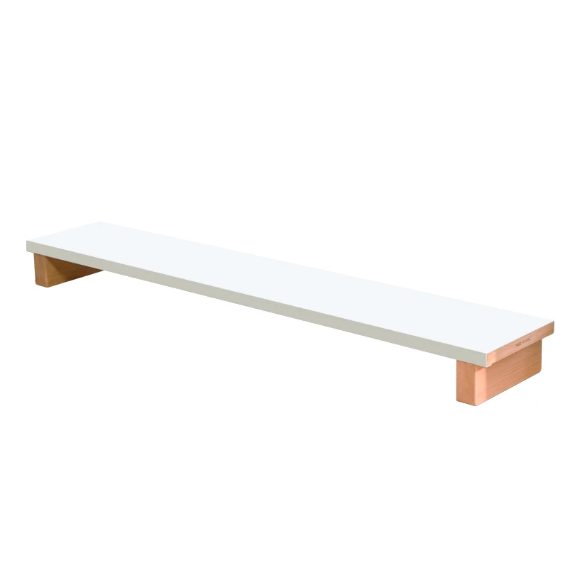 Drewniany stojak do przechowywania ze stali węglowej, stojak na komputer stacjonarny, podstawka pod monitor z wytrzymałymi nogami, idealny na biurko w domu lub biurze