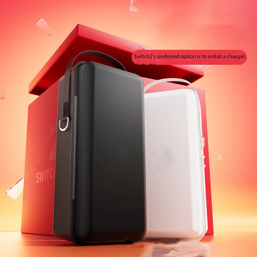 Imagen 2 del producto Nuevo para Switch 2 bolsa de almacenamiento con cubierta protectora OLED, bolsa de soporte de carcasa dura portátil de gran capacidad