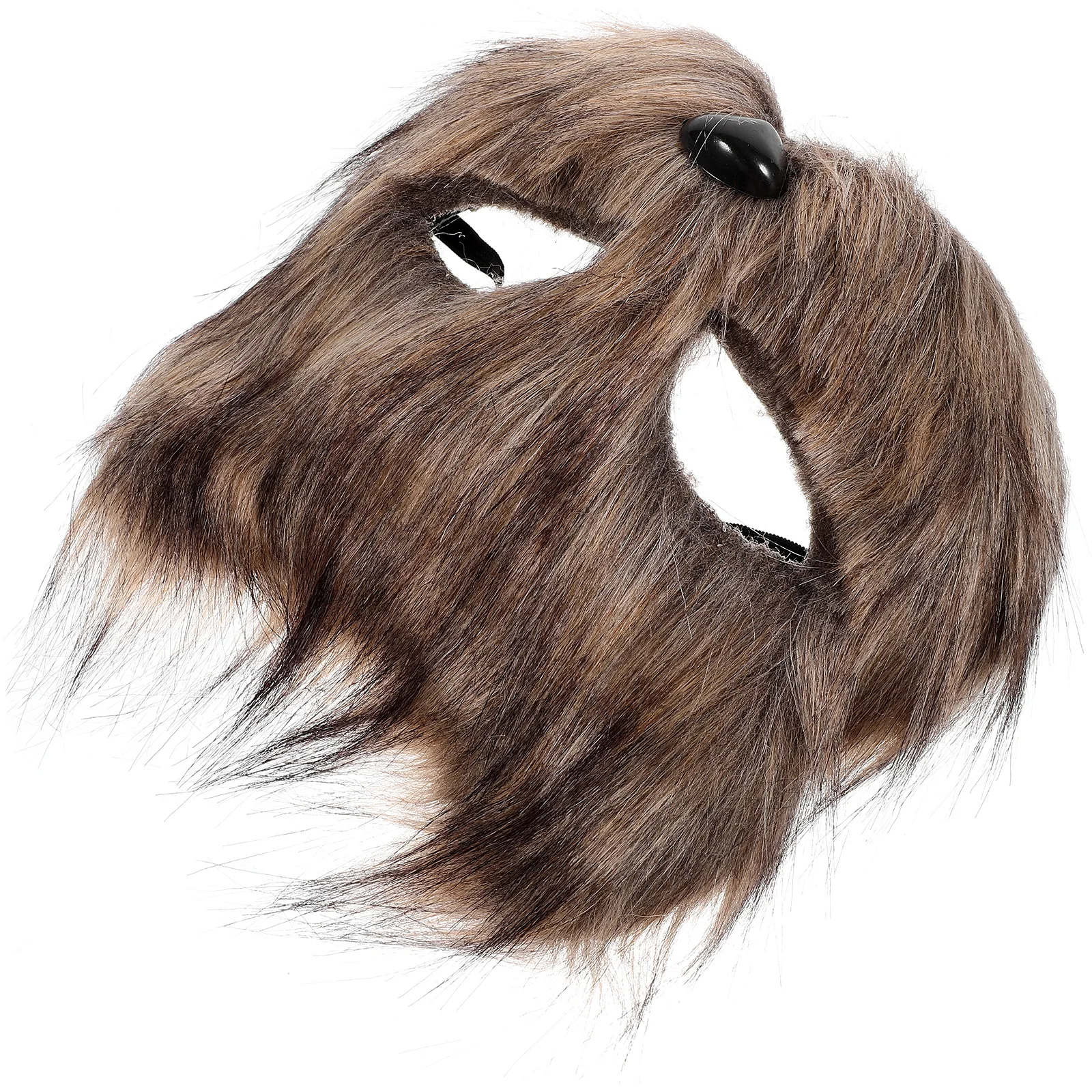 

Animal Masks Realistic Fox Mask Half Face Masquerade Supplies Costume Prop Furry Fox Halloween Accessory Gray Color