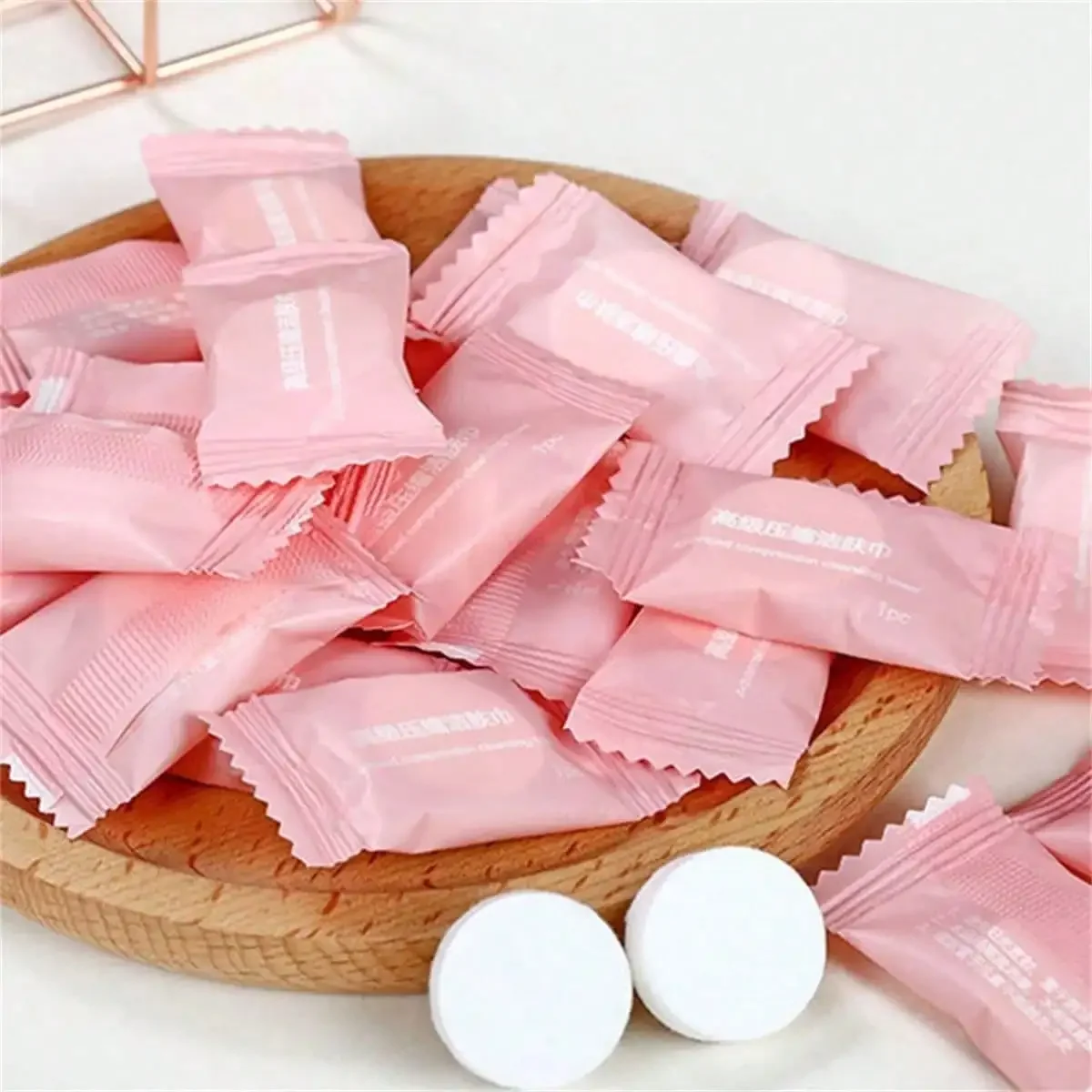 100pcs Compressed Face Towels, Disposable Compressed Towels, Portable Cleansing Wet Wipes, Soft Travel Face Towels, Portable Compressed Towels, Outdoor Camping Wet Wipes And Toilet Paper, Suitable For Outdoor Camping And Hiking Face Cleaning, Ideal For Ca
