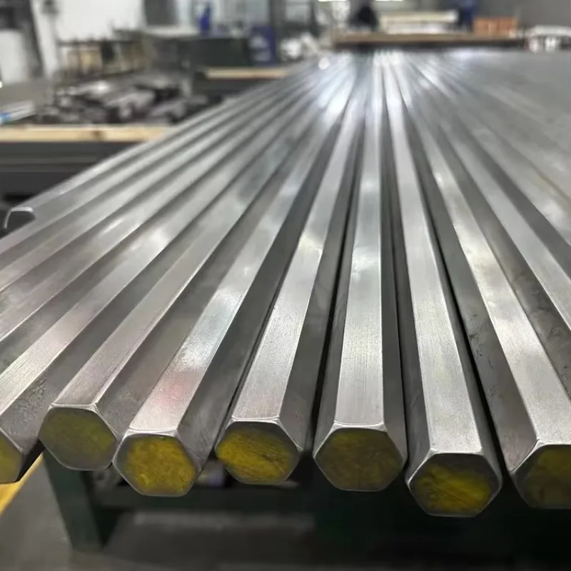Black annealed forged hexagonal metal rod cutting and welding