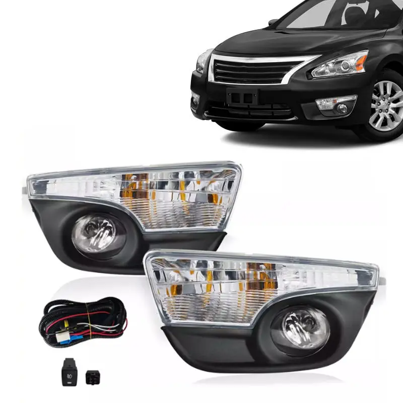 wholesale auto parts oem front fog light lamp kit daytime running lights lamp DRL with wire set for Nissan Altima 2013 2014 2015