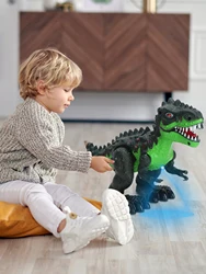 Electric Tyrannosaurus Rex Toy Suitable for children over 3 years old with light, sound effects Electric walking dinosaur