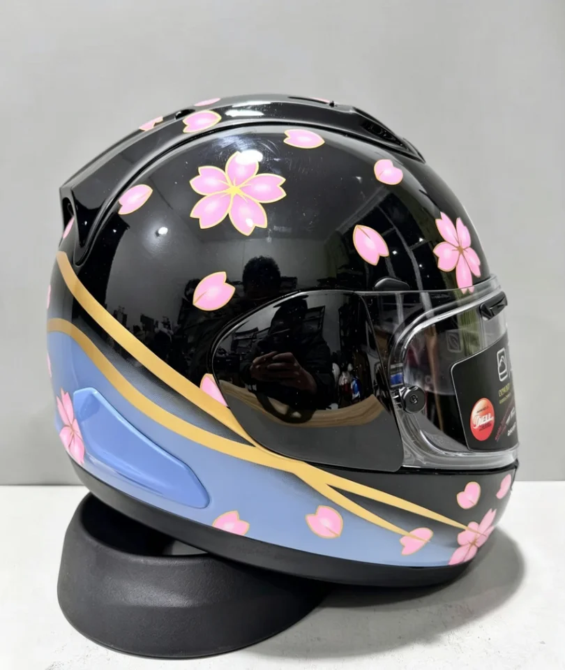 Full Face Motorcycle helmet rx7x top black Sakura helmet Riding