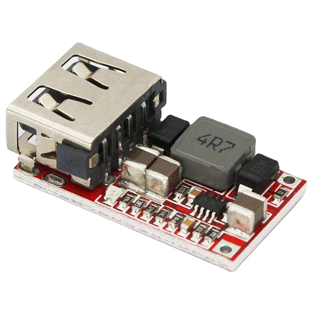 Step Down Module 6-24V 24V 12V to 5V 3A USB DC-DC Converter Phone Charger Power Supply Module Efficiency 97.5% Buck Module