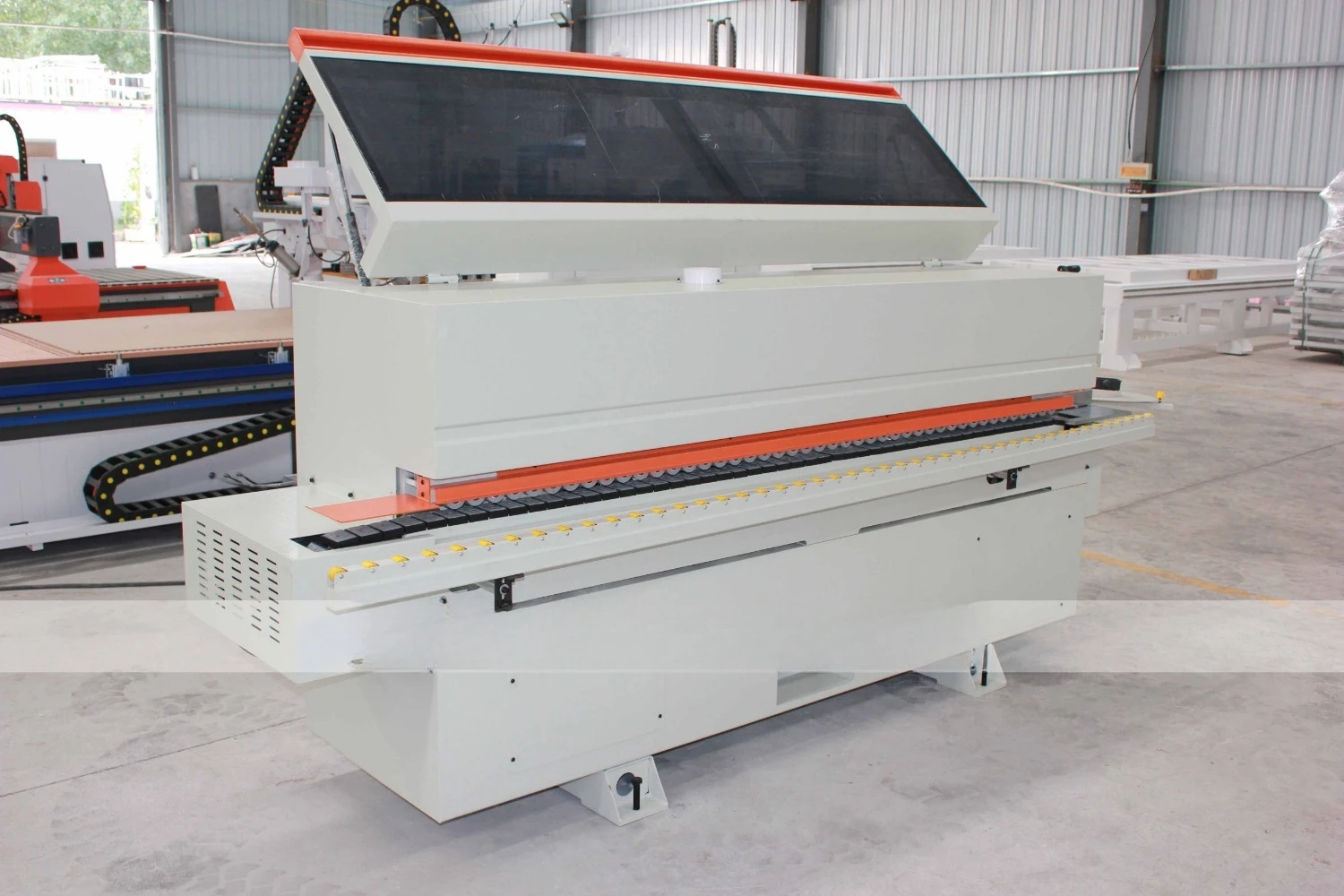 JINAN M-SHINE  Full Automatic PVC MDF Edge Banding Machine S2 Auto Curve Sealing Gluing Bonding Wood Edge Bander - view 3
