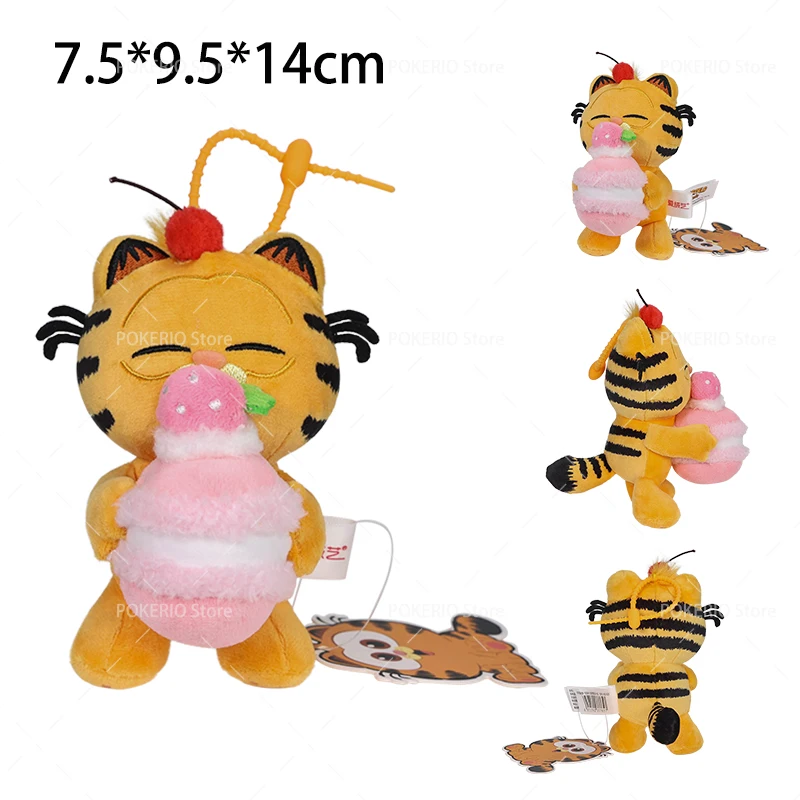 Originele Garfield Pluche Speelgoed Zachte Heerlijke Eten Serie Garfield Oddie Blessing voor Welvaart Kat Anime Pluche Poppen Sleutelhanger Cadeau