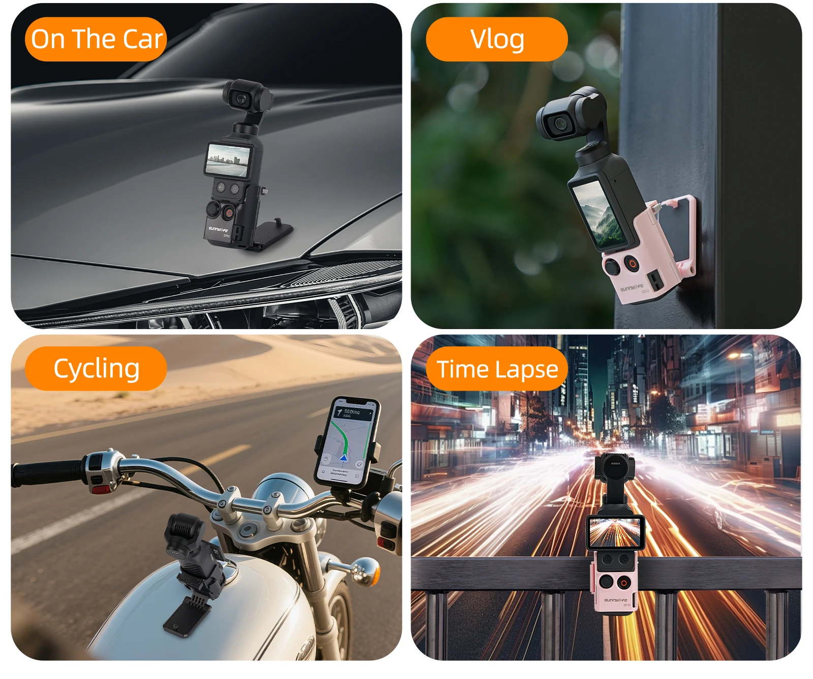 Magnetische Halterung für DJI OSMO POCKET 4, Clip-Halterung für Fahrrad/Vlog/Tisch-Aufnahmen, Zubehör für DJI Pocket 4 Kamera ﻿ – Detail 8