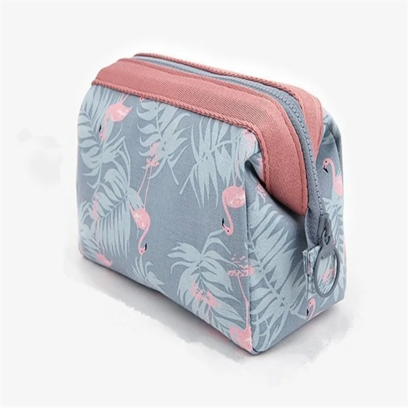 Bolsa de maquillaje para mujer, artículos esenciales de viaje con flamenco, almacenamiento de artículos de tocador, bolsa de cosméticos portátil, organizador de gran capacidad, bolsa de almacenamiento ZW037