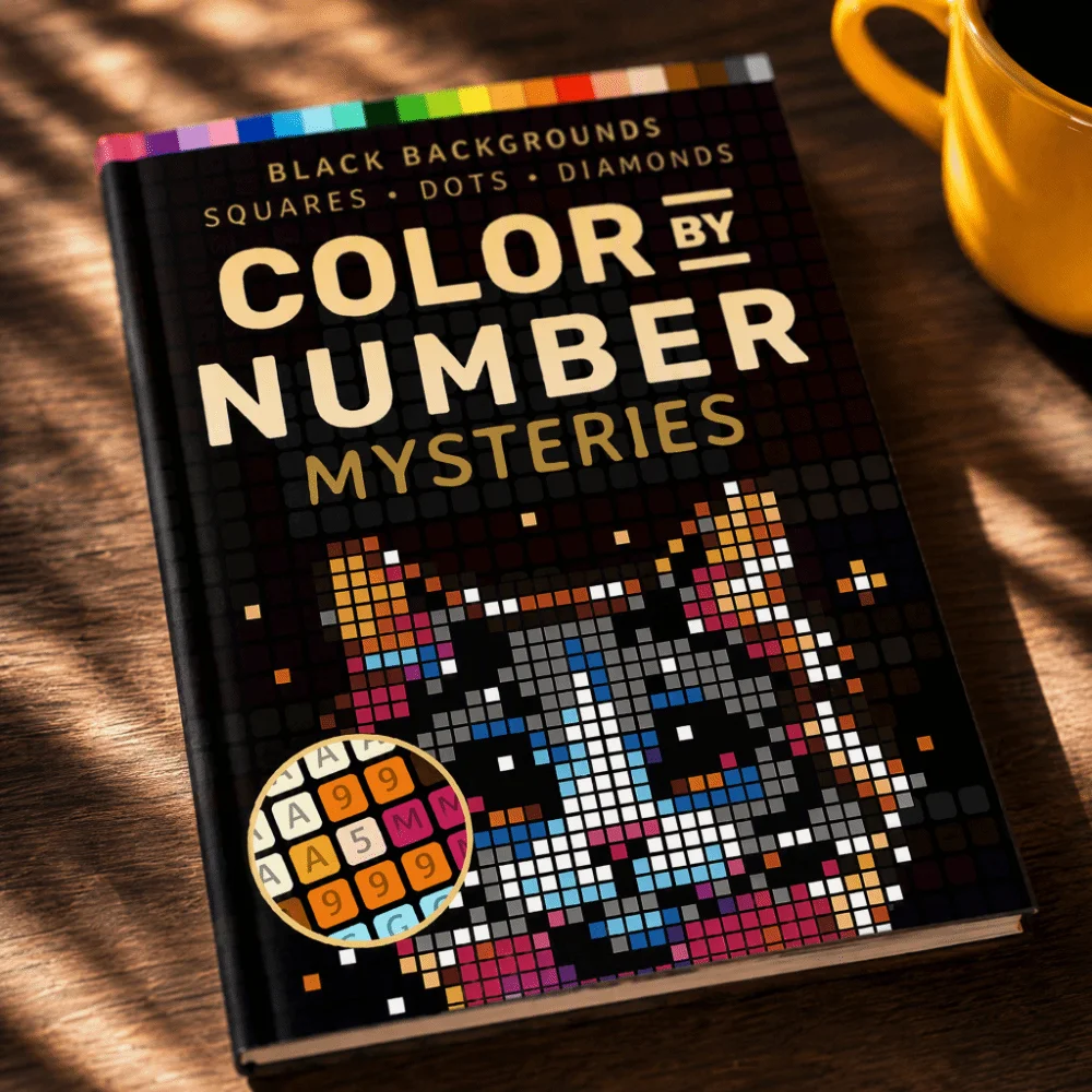 Mystery Mosaics Color By Number Book Number Painting DIY Painting Pixel Art Activity Book Artistic Relaxation Drawing Workbook