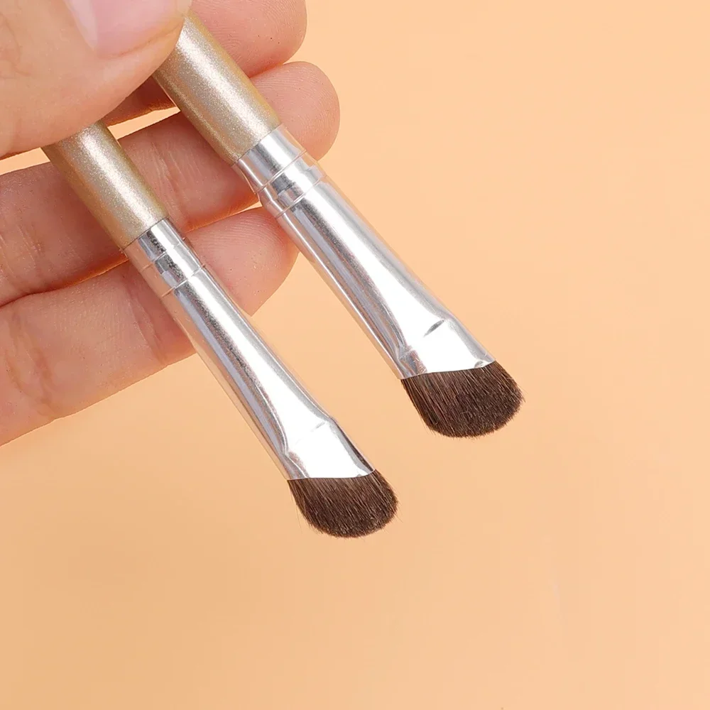 Pinceaux de maquillage pour ombre de nez à angle plat, pinceaux professionnels doux pour contour du nez, outils cosmétiques de beauté professionnels