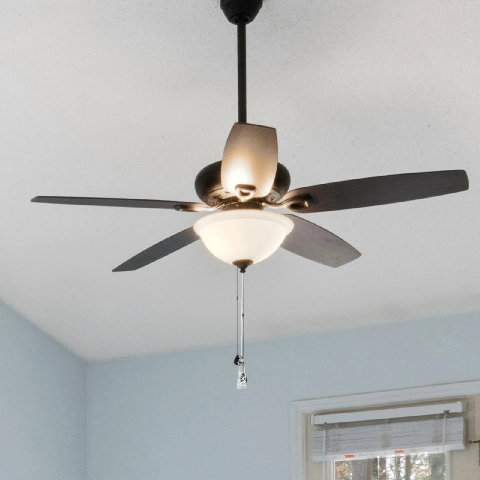 

Стеклянный кулон, декоративная цепочка для вентилятора для потолочного вентилятора, удлинитель, освещение, орнамент, декоративная подвеска