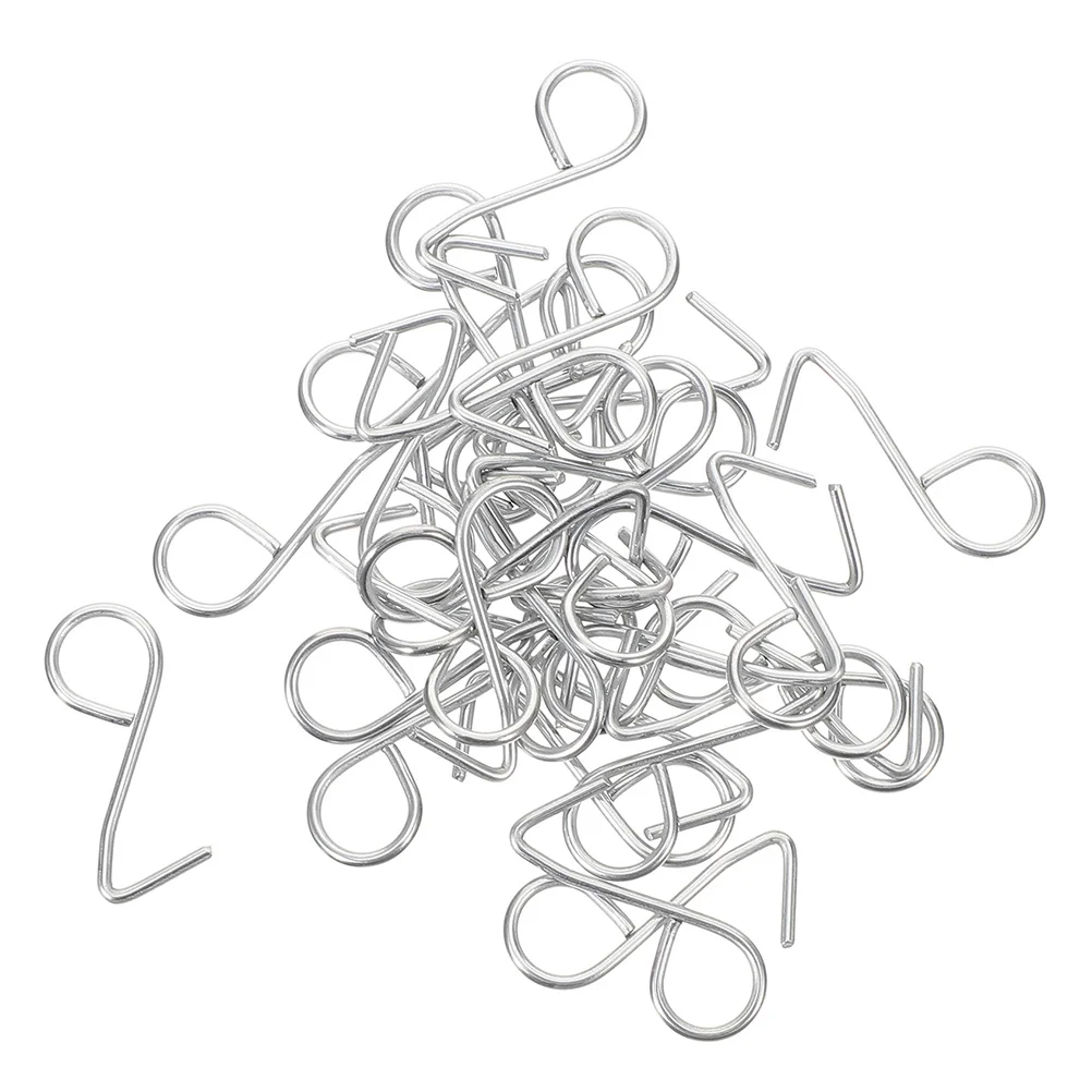 

50Pcs S Hooks for Car Seats Heavy Duty Metal Seat Cover Hangers Secure Fit for Front Rear Headrest Car Seat Cushion Hanger