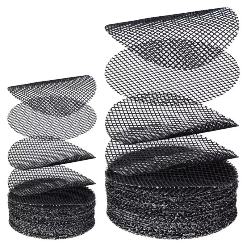 50PCS/Set Plastic Flower Pot Hole Mesh Pad Prevent Soil Loss Breathable Bonsai Drainage Screens Round Flower Pot Gasket