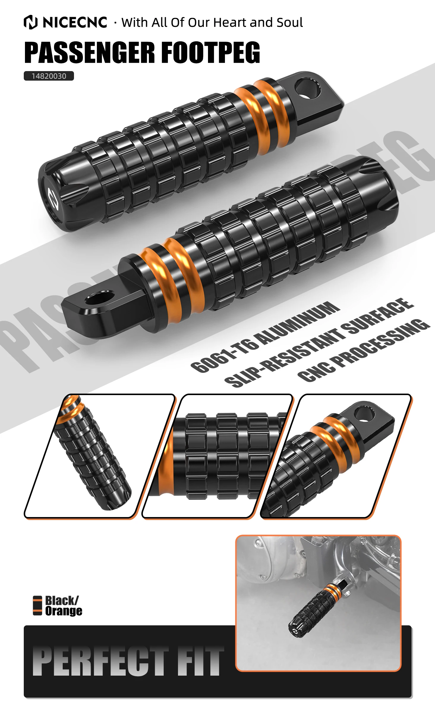 Beifahrerfußraste für Harley Sportster 883 XL883R Sportster 1200 XL1200C Iron 883 XL883N 2014–2020 Iron 1200 XL1200NS 2018–2021 – Detail 1
