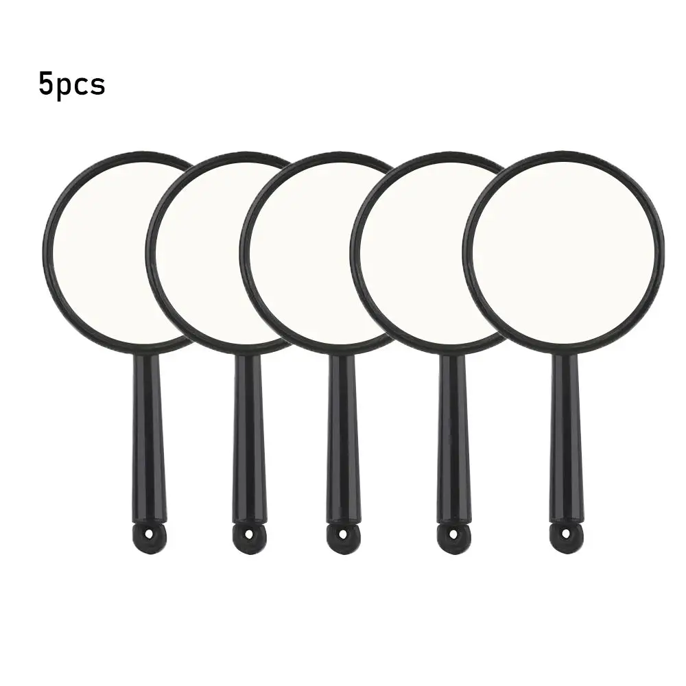 1/5/10pcs Plastic 25mm Educational Tool Jewelry Loupe Reading Glass Lens  5X Magnifying Hand Held Magnifier